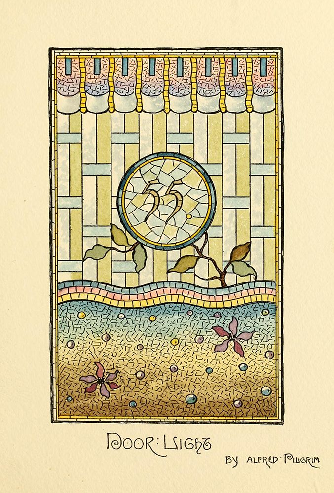 Belcher Mosaic Glass 1886 - 39 design by Alfred Pilgrim art print by Art Nouveau Stained Glass Designs for $57.95 CAD
