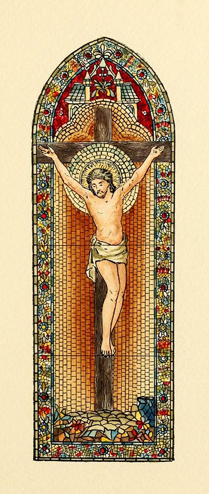 Belcher Mosaic Glass 1886 - 56 design by Fr Verheyden art print by Art Nouveau Stained Glass Designs for $57.95 CAD