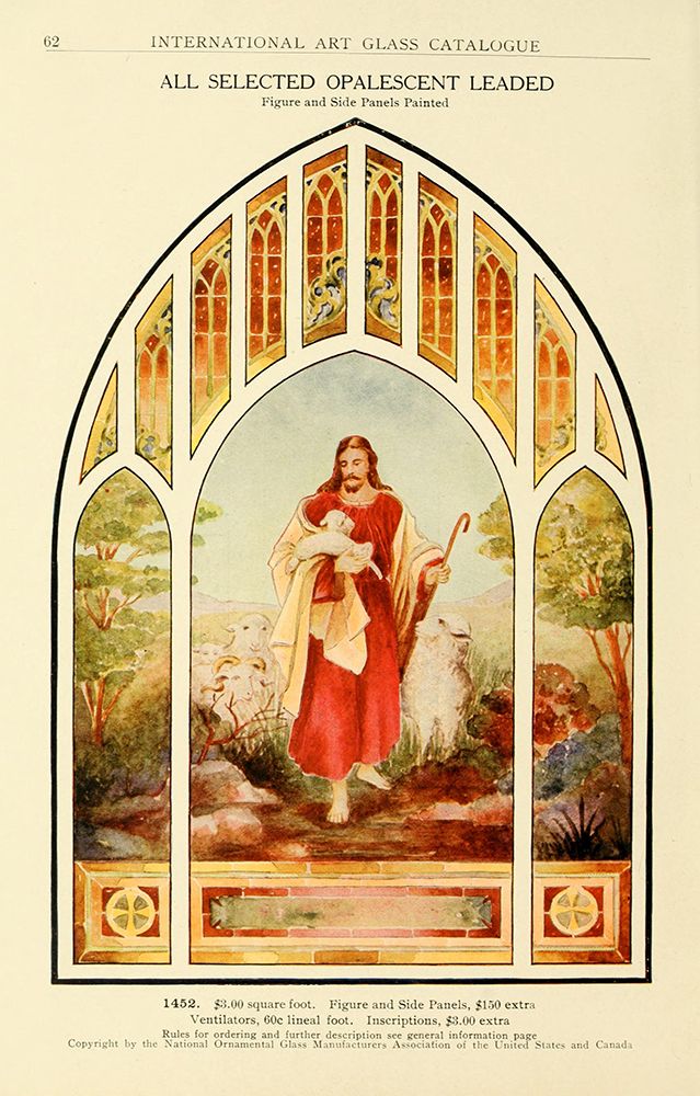 International Art Glass 1914 - 30 art print by Art Nouveau Stained Glass Designs for $57.95 CAD