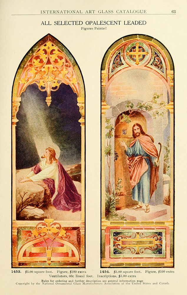 International Art Glass 1914 - 31 art print by Art Nouveau Stained Glass Designs for $57.95 CAD