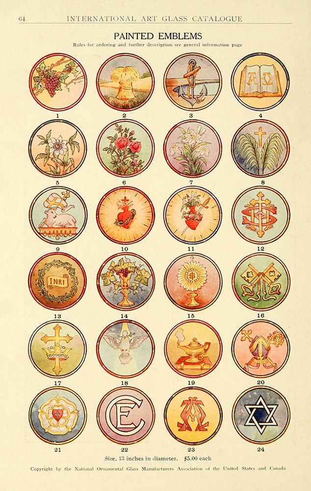 International Art Glass 1914 - 32 art print by Art Nouveau Stained Glass Designs for $57.95 CAD