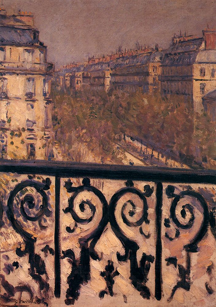 A Balcony in Paris 1880 art print by Gustave Caillebotte for $57.95 CAD