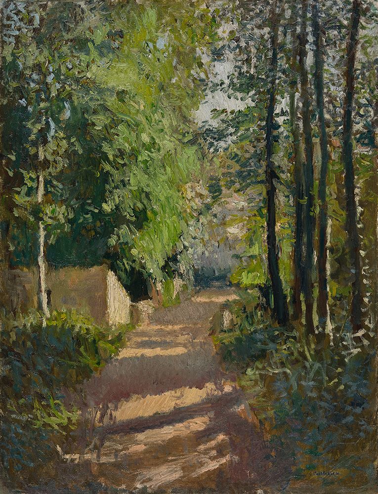 Wooded Alley in Normandy 1882 art print by Gustave Caillebotte for $57.95 CAD