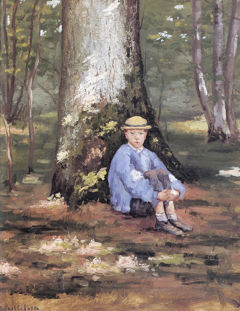 Camille Daurelle under an Oak Tree 1872 art print by Gustave Caillebotte for $57.95 CAD