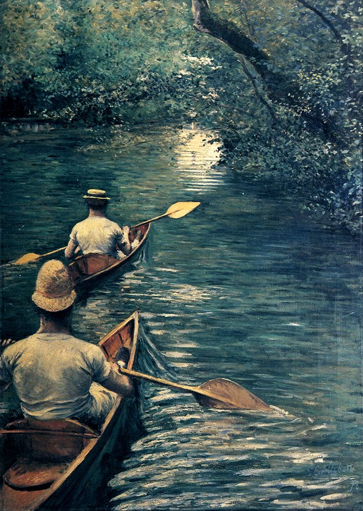 Canoers 1878 art print by Gustave Caillebotte for $57.95 CAD