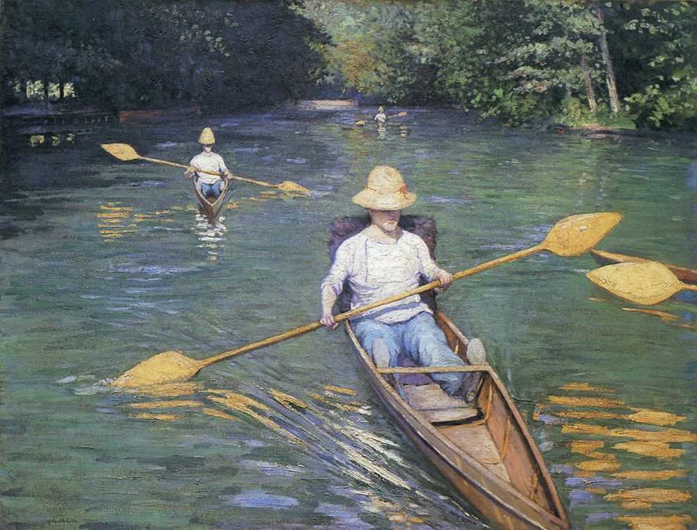 Canoist 1877 art print by Gustave Caillebotte for $57.95 CAD