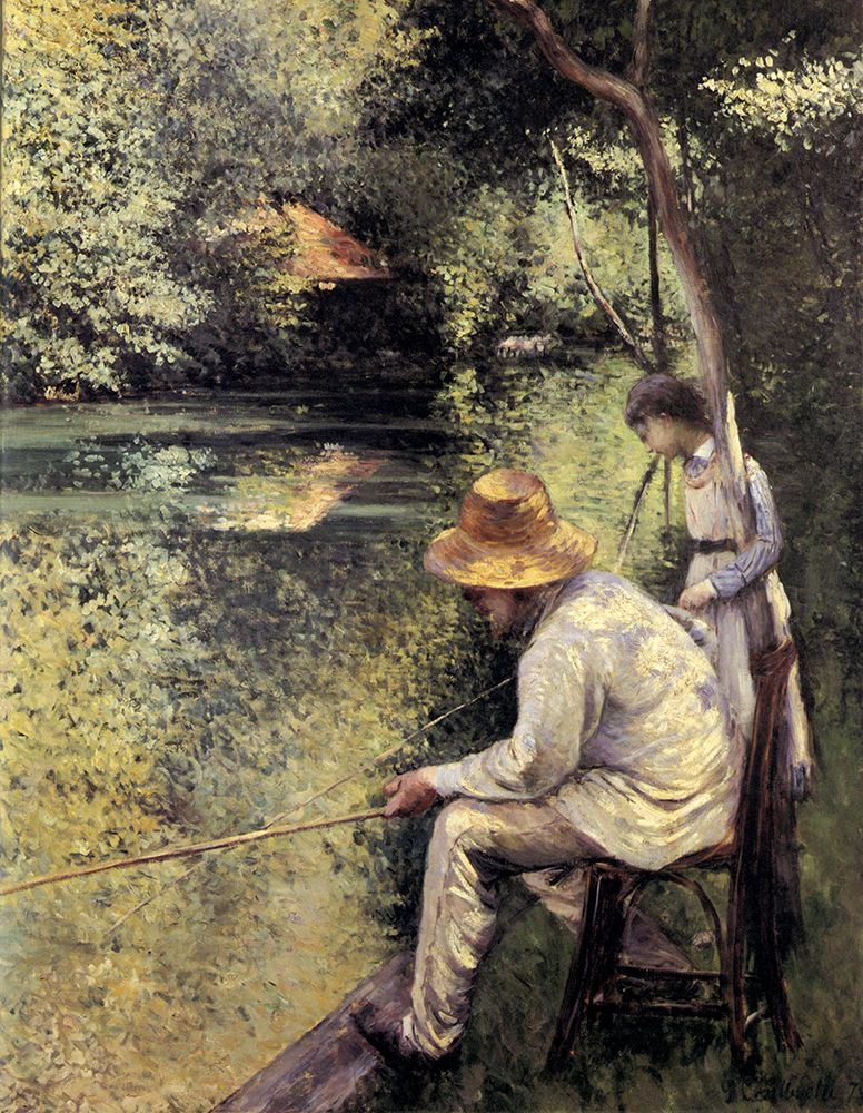Fishing 1878 art print by Gustave Caillebotte for $57.95 CAD