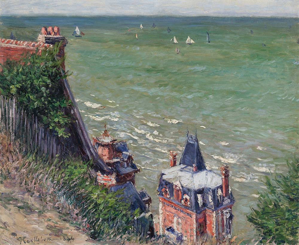 La Villa Rose Trouville 1884 art print by Gustave Caillebotte for $57.95 CAD