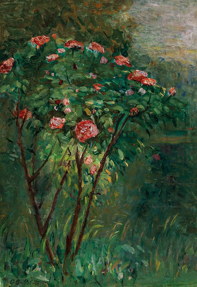 The Flowering Rosebush 1884 art print by Gustave Caillebotte for $57.95 CAD
