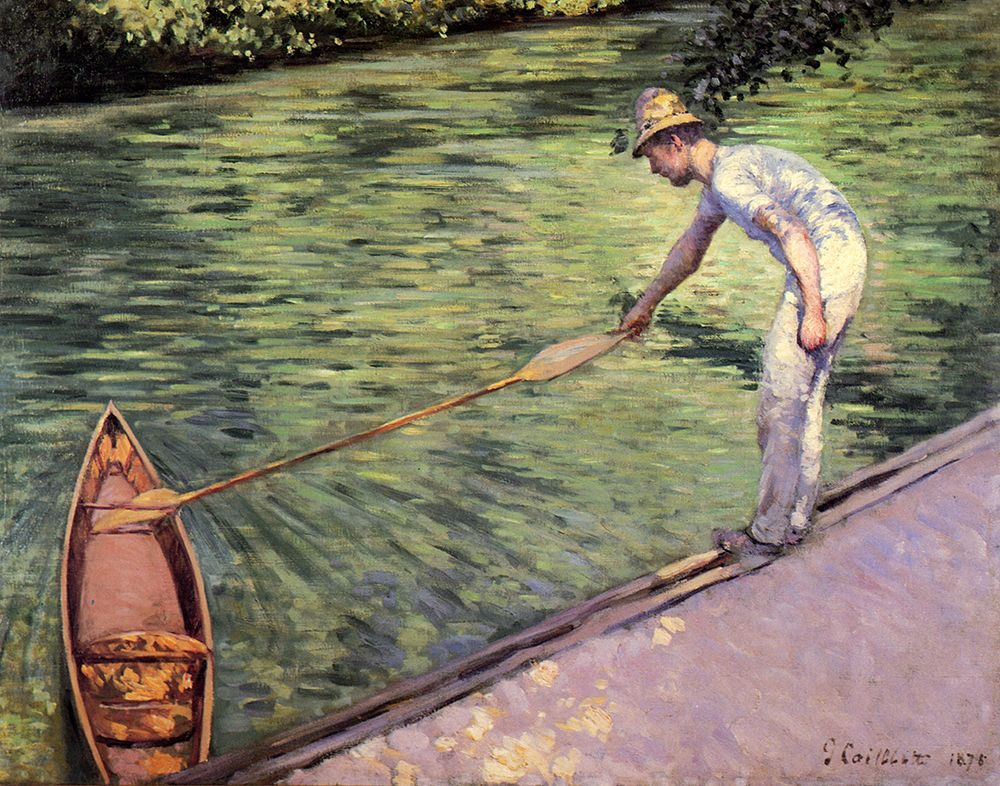 Man Docking his Boat 1878 art print by Gustave Caillebotte for $57.95 CAD
