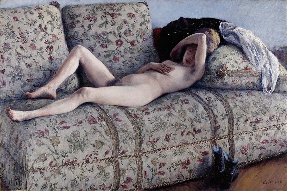 Nude on a Couch 1875 art print by Gustave Caillebotte for $57.95 CAD