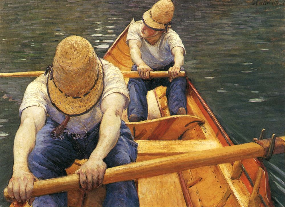 Oarsmen 1877 art print by Gustave Caillebotte for $57.95 CAD