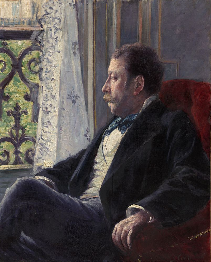 Portrait of a Man 1880 art print by Gustave Caillebotte for $57.95 CAD