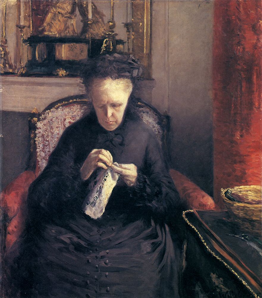 Portrait of Mme Caillebotte 1877 art print by Gustave Caillebotte for $57.95 CAD