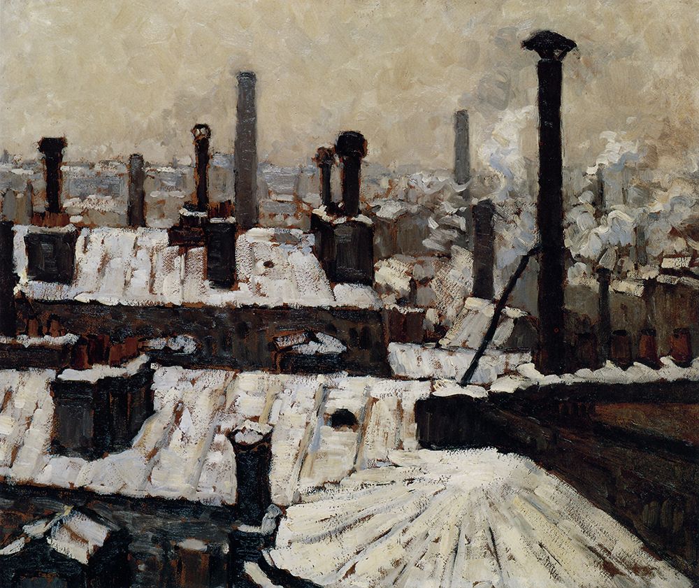 Rooftops in the Snow 1878 art print by Gustave Caillebotte for $57.95 CAD