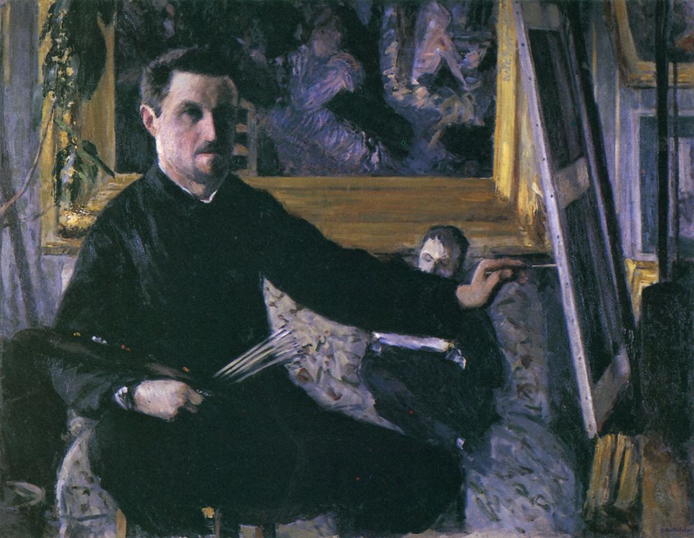 Self-portrait at the Easel ca 1879 art print by Gustave Caillebotte for $57.95 CAD