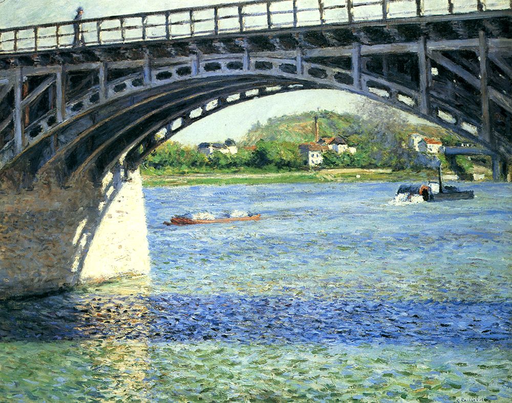 The Argenteuil Bridge and the Seine ca 1880 art print by Gustave Caillebotte for $57.95 CAD