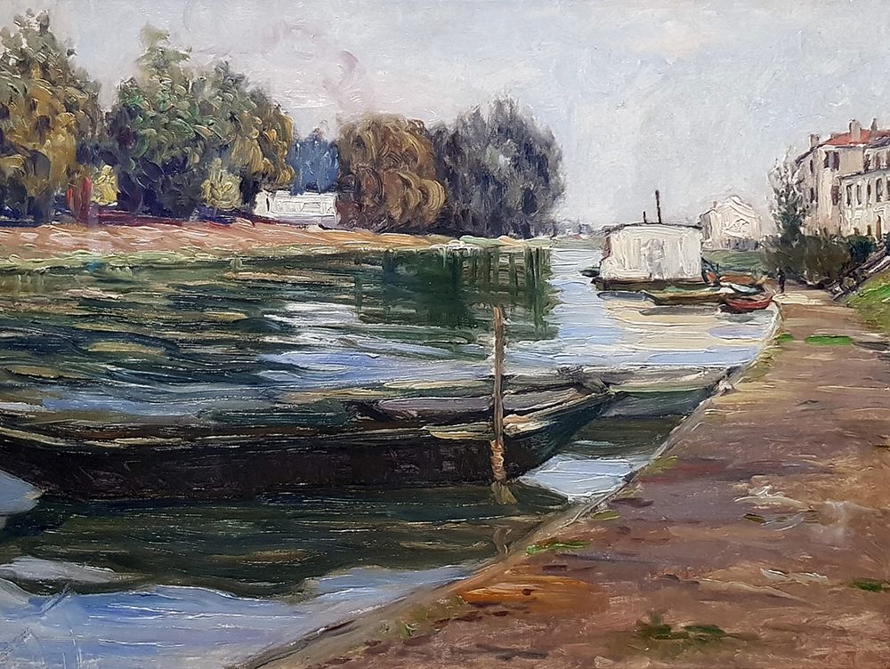 The Banks of the Seine 1891 art print by Gustave Caillebotte for $57.95 CAD
