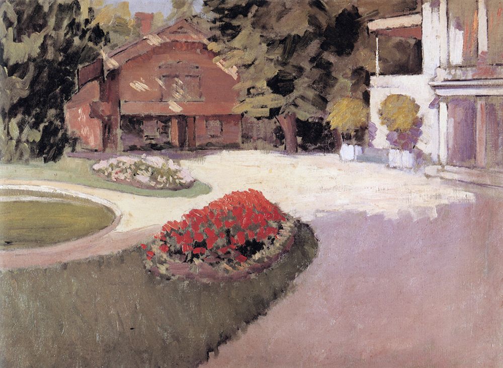 The Garden at Yerres ca 1876 art print by Gustave Caillebotte for $57.95 CAD