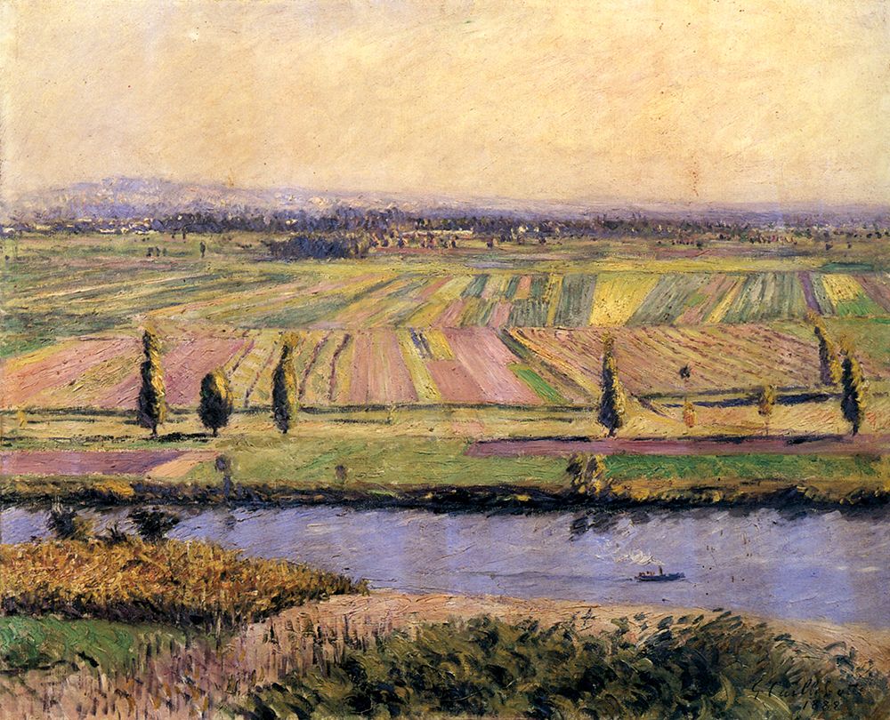 The Gennevilliers Plain, seen from Argenteuil 1888 art print by Gustave Caillebotte for $57.95 CAD