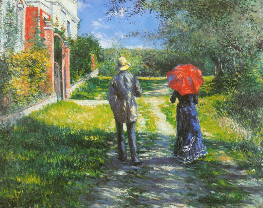 The Uphill Path 1881 art print by Gustave Caillebotte for $57.95 CAD