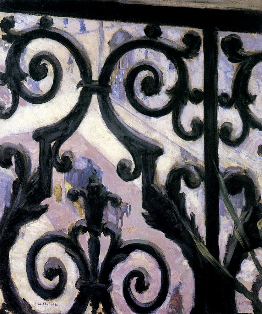 View through a Balcony 1880 art print by Gustave Caillebotte for $57.95 CAD