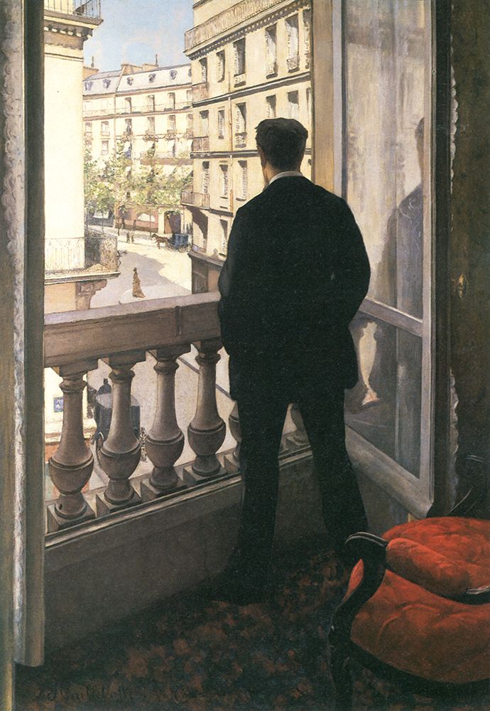Young Man at his Window 1876 art print by Gustave Caillebotte for $57.95 CAD