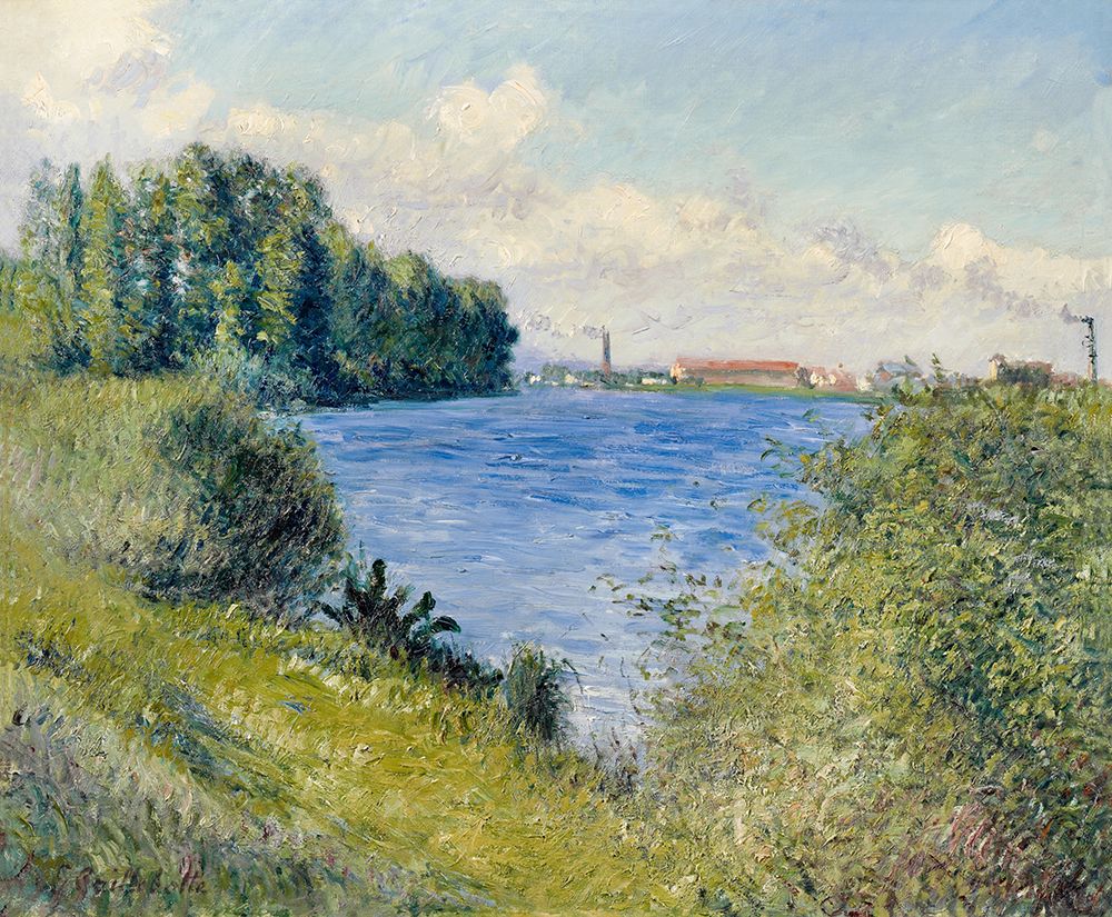 The Seine at Argenteuil ca 1892 art print by Gustave Caillebotte for $57.95 CAD
