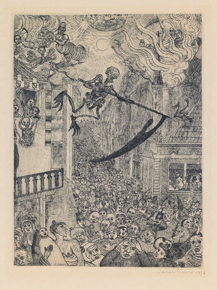 Death Pursuing the Human Herd art print by James Ensor for $57.95 CAD