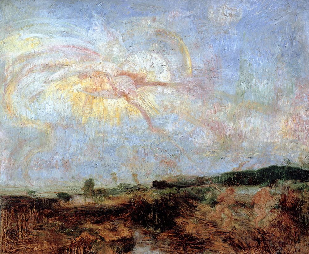 Adam and Eve Expelled from Paradise 1887 art print by James Ensor for $57.95 CAD