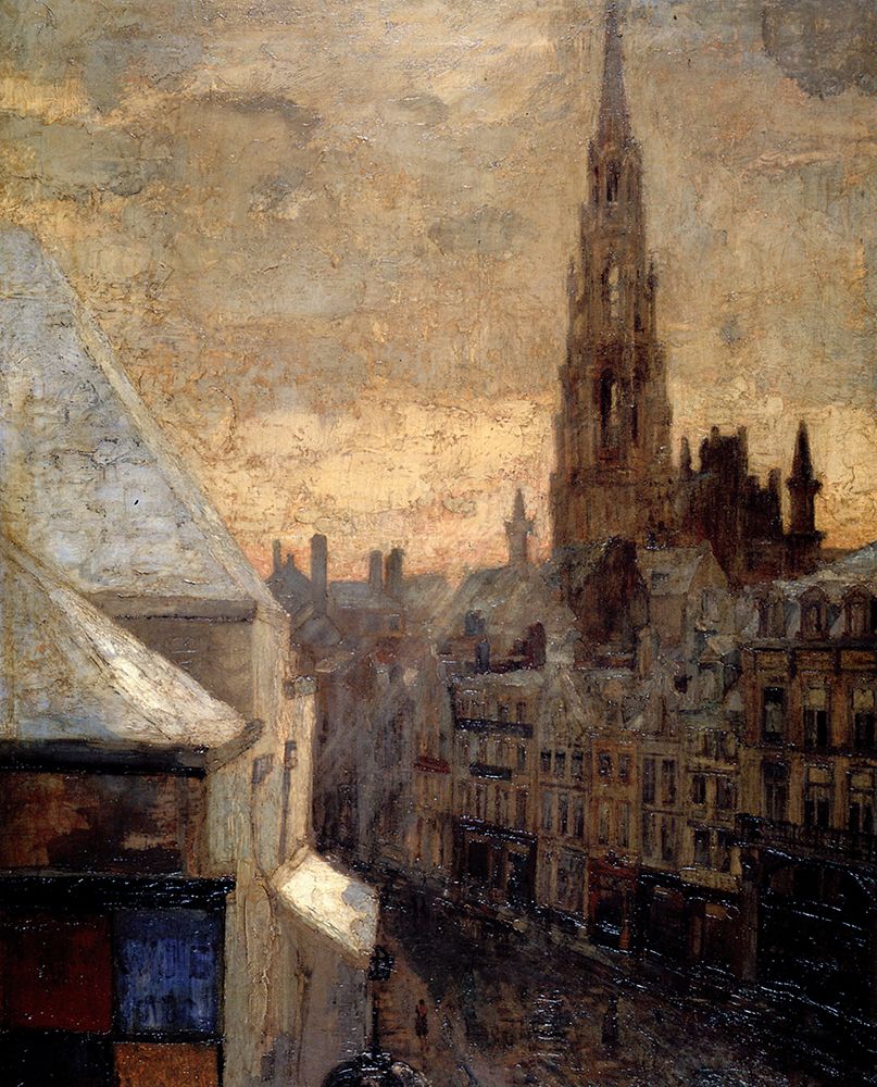 Brussels Town Hall 1885 art print by James Ensor for $57.95 CAD