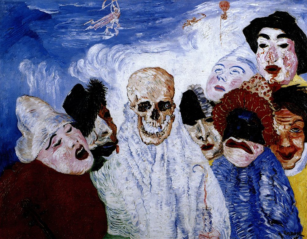 Death and the Masks 1897 art print by James Ensor for $57.95 CAD