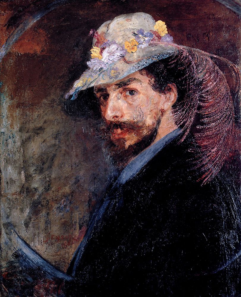 Ensor with Flowered Hat 1883 art print by James Ensor for $57.95 CAD