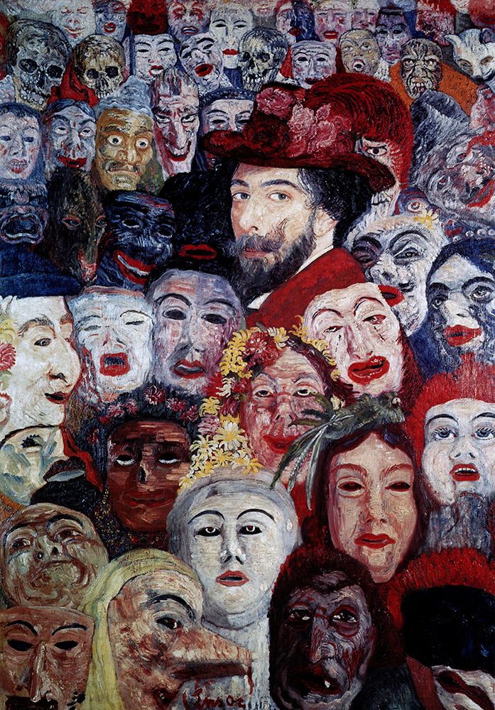 Ensor with Masks 1899 art print by James Ensor for $57.95 CAD