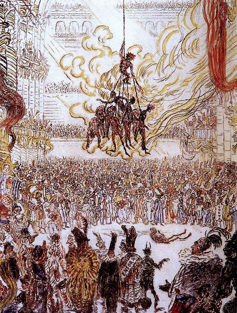Hop-Frogs Revenge 1898 art print by James Ensor for $57.95 CAD