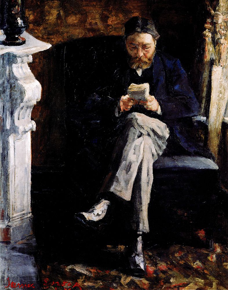 Portrait of the Artists Father 1881 art print by James Ensor for $57.95 CAD