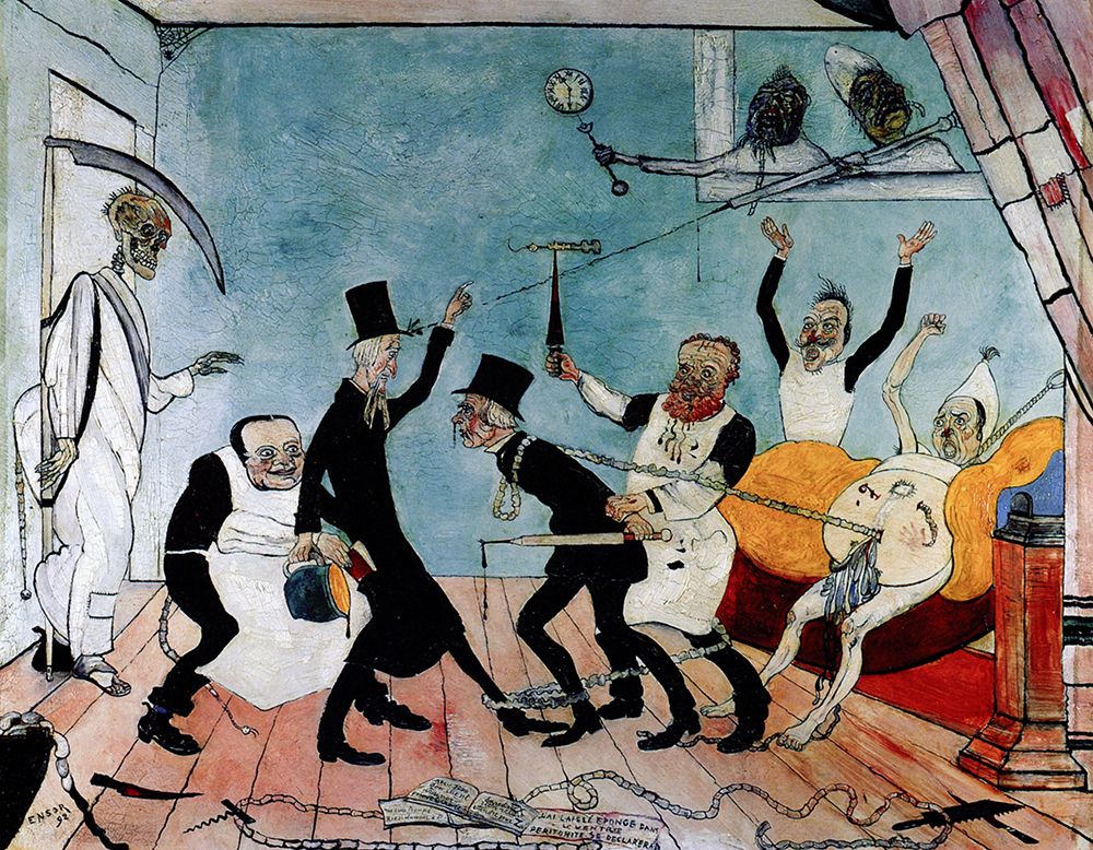 The Bad Doctors 1892 art print by James Ensor for $57.95 CAD