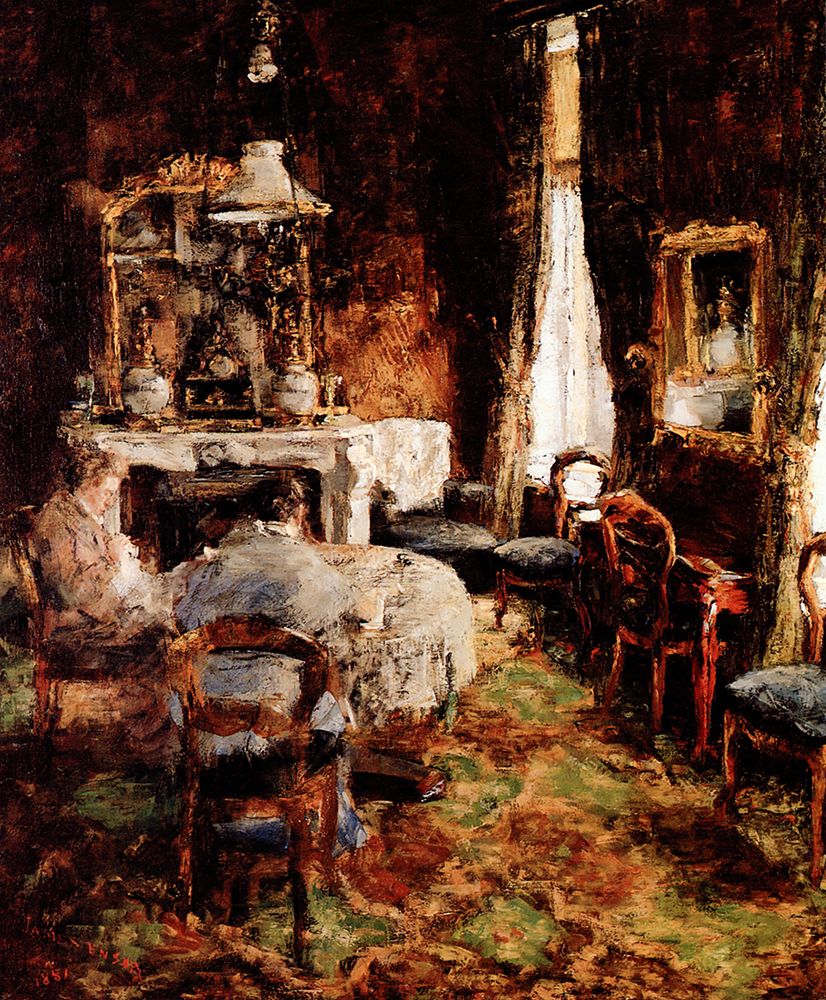 The Bourgeois Salon 1881 art print by James Ensor for $57.95 CAD