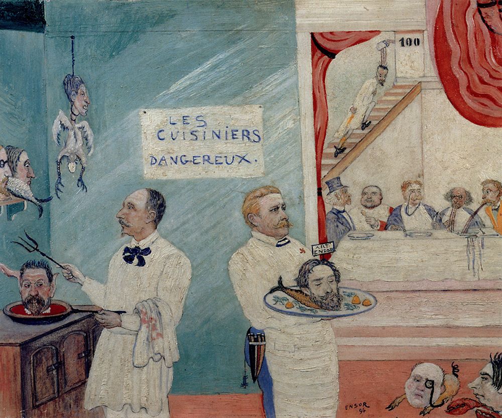 The Dangerous Cooks 1896 art print by James Ensor for $57.95 CAD