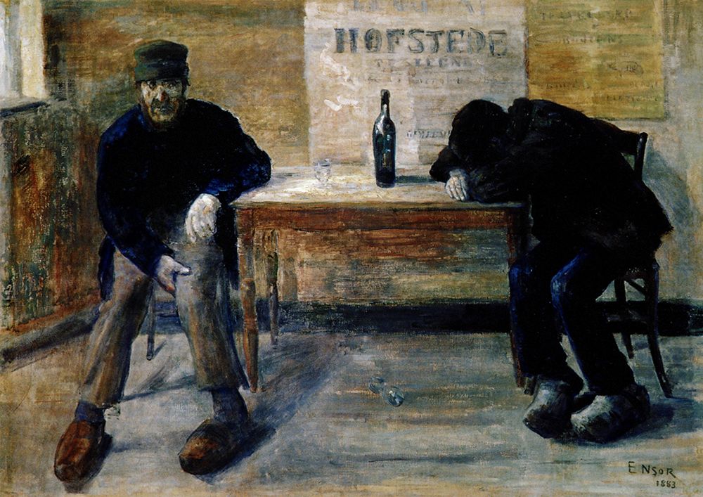 The Drunkards 1883 art print by James Ensor for $57.95 CAD