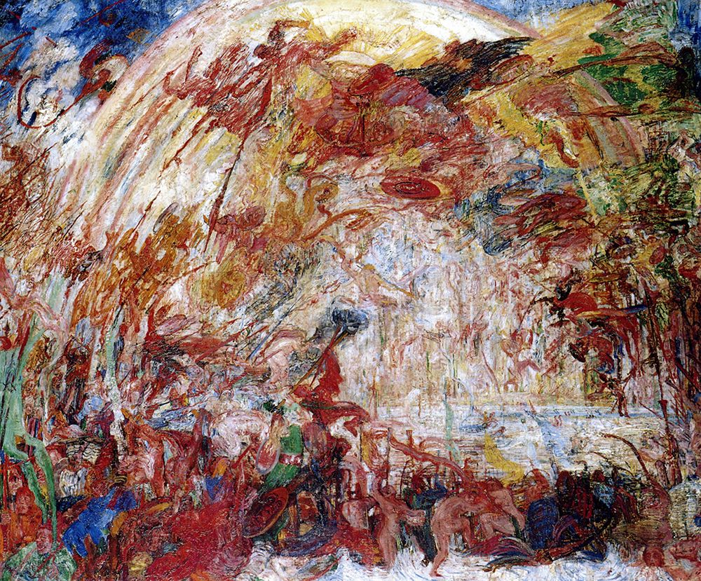 The Fall of the Rebellious Angels 1889 art print by James Ensor for $57.95 CAD