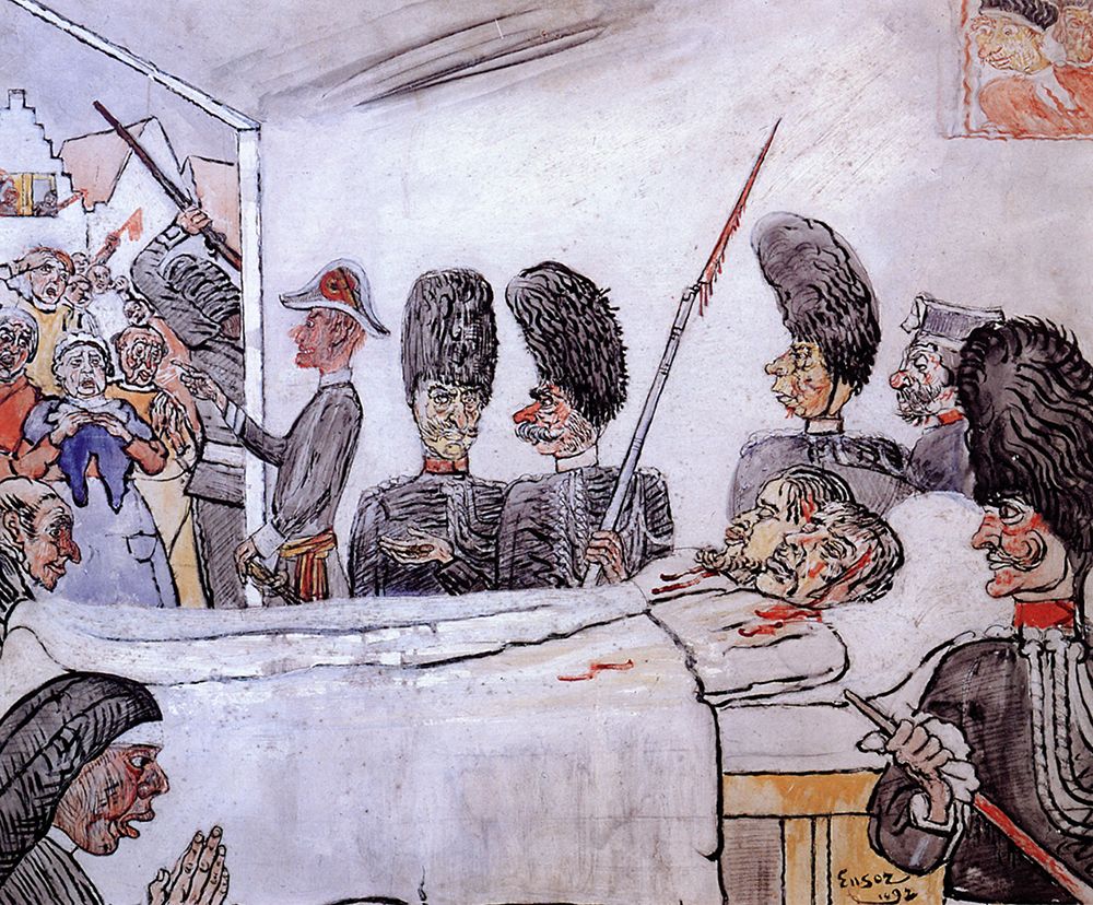The Gendarmes 1892 art print by James Ensor for $57.95 CAD