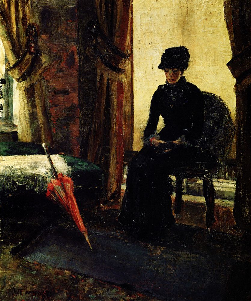 The Lady in Black 1881 art print by James Ensor for $57.95 CAD