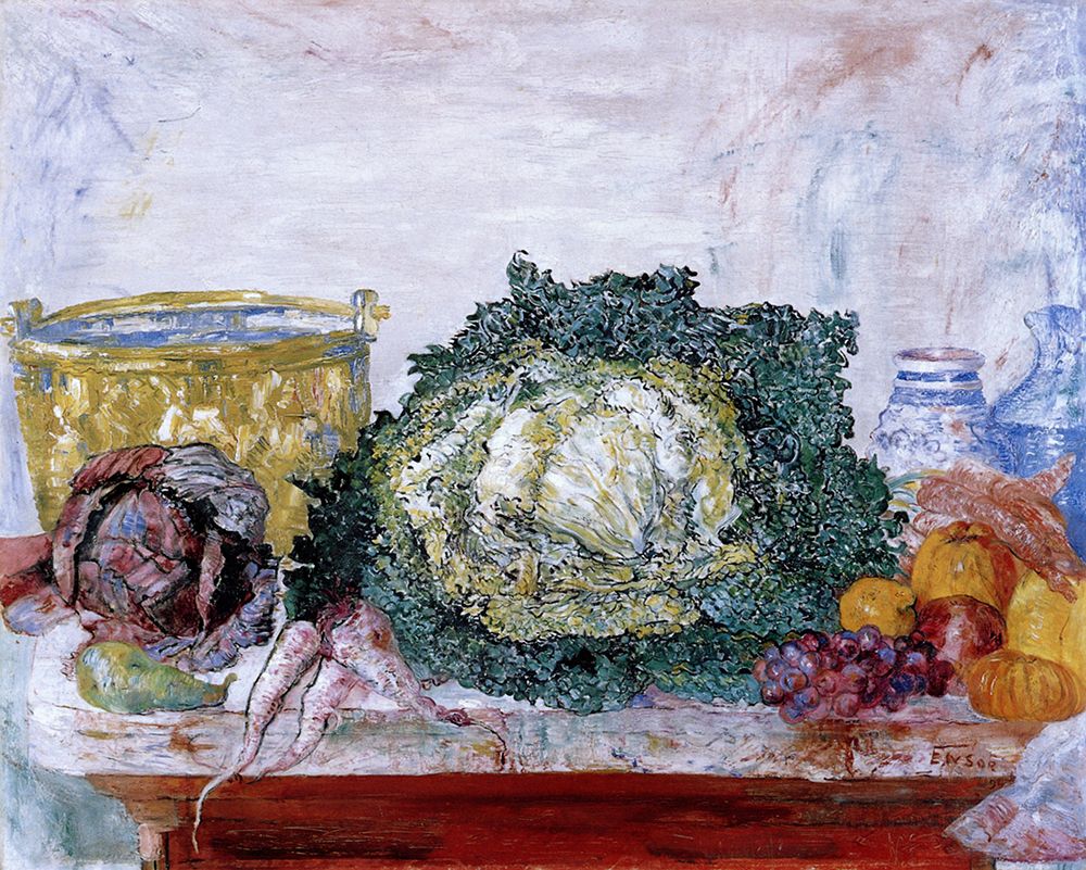 The Ornamental Cabbage 1894 art print by James Ensor for $57.95 CAD