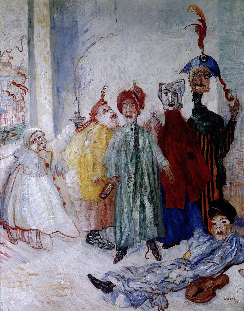 The Strange Masks 1892 art print by James Ensor for $57.95 CAD