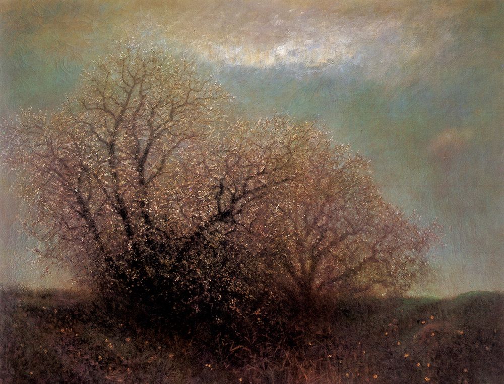 Blossoming Trees art print by Laszlo Mednyanszky for $57.95 CAD