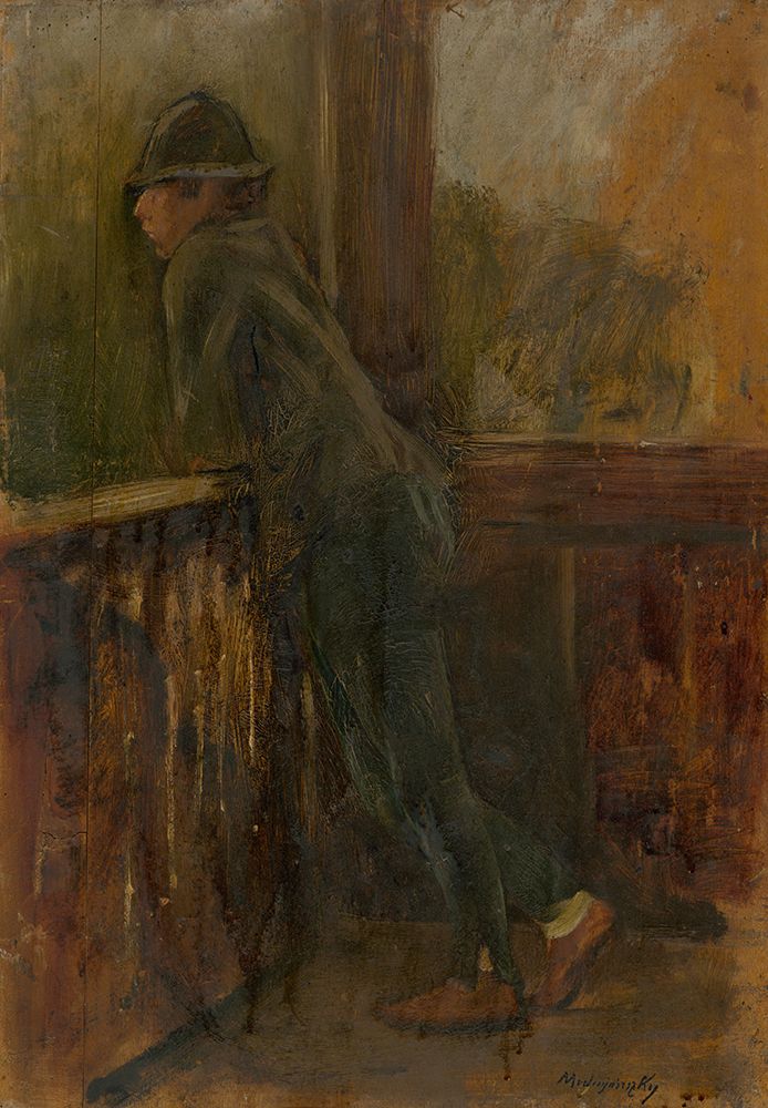 Boy on the Porch art print by Laszlo Mednyanszky for $57.95 CAD