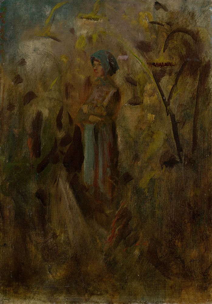 Girl on a Field art print by Laszlo Mednyanszky for $57.95 CAD