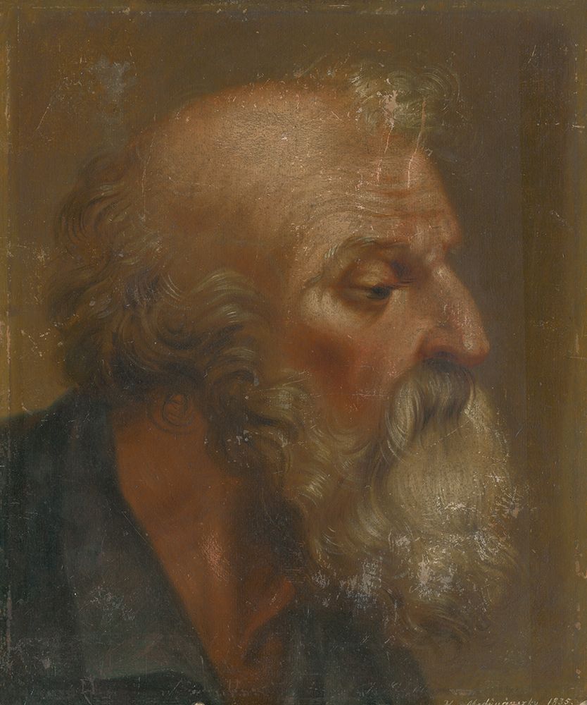 Head Study of an Apostle art print by Laszlo Mednyanszky for $57.95 CAD