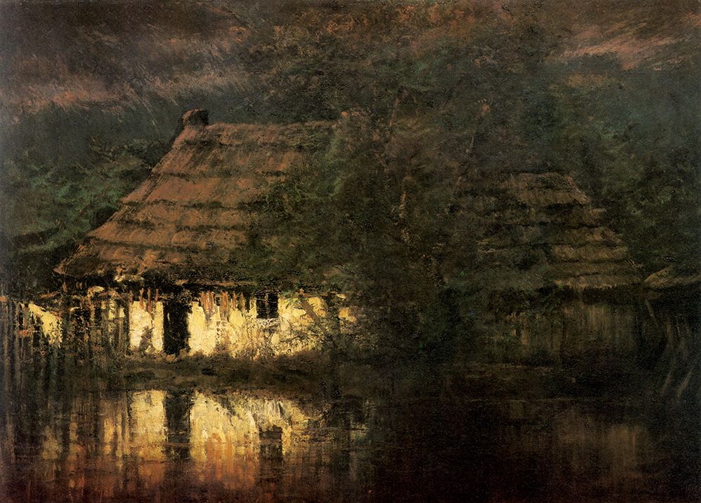 House by the River art print by Laszlo Mednyanszky for $57.95 CAD